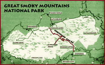 Smoky Mountain Map